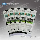 food packaging side gusset clear milk candy bag with heat seal