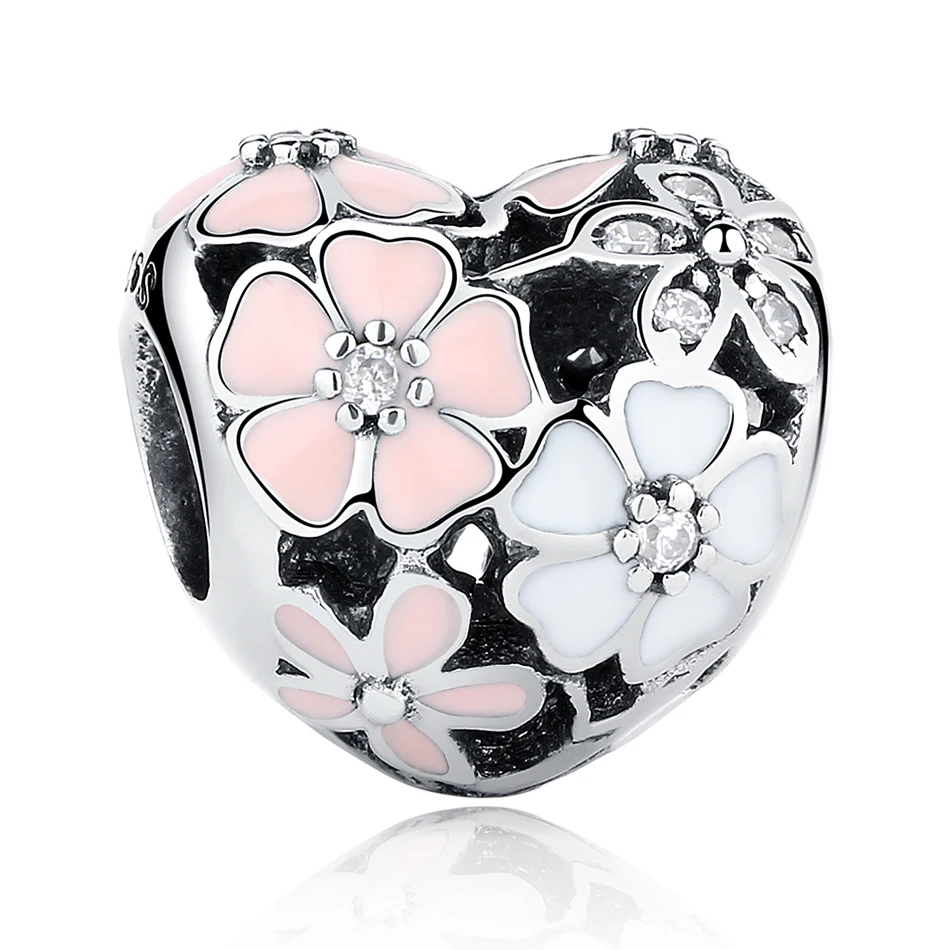 Meadow Charms Beads Fit fashion Charm Bracelets 925 Sterling Silver Pink Enamel Flower Bead DIY Jewelry, Silver color
Meadow Charms Beads Fit fashion Charm Bracelets 925 Sterling Silver Pink Enamel Flower Bead DIY Jewelry, Silver color