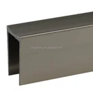 Hot design 6063 series U shape aluminium channel partition profile