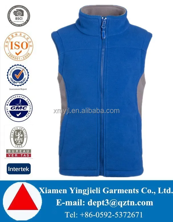 High Quality Lightweight Kids Polar Fleece Vest For AW 2015