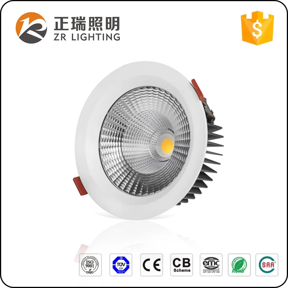 High Lumen Cri 80 Cri 90 Round Recessed 35w Cob Led Downlight - Buy Cri ...