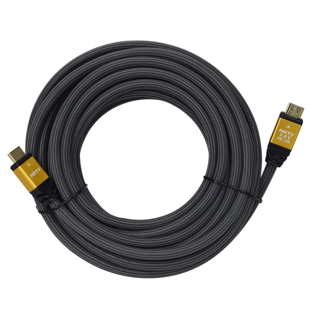 HDTV HD MI 2.0 A to A custom extension braided drop fiber active optic audio video 8k connection hdm i cable - ANKUX.COM