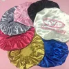 Wholesale custom women's hair satin bonnet silk hair bonnet
