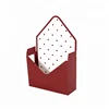 Matt Finish Flower Envelope Style Packaging Box With Custom Foil Stamp Logo