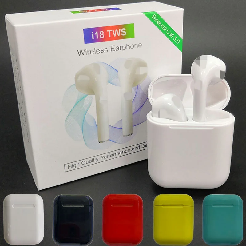 i18 tws wireless earbuds touch control auto power on support siri BT 5.0 bluetooth earphone - ANKUX.COM