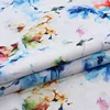 Air jet 100% rayon chiffon custom printing malaysia soft twill fabric for dress