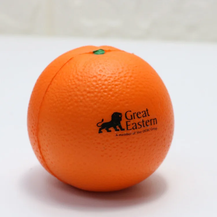 orange stress ball