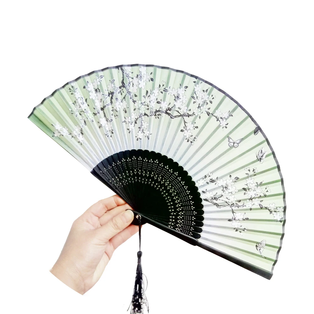 Japanese Folding Silk Hand Fan 