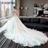 2019 Handmade mermaid dress latest design Suzhou manufacture wedding dress