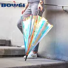 Change color clear poe holographic rainbow iridesent effect transparent reflective umbrella auto