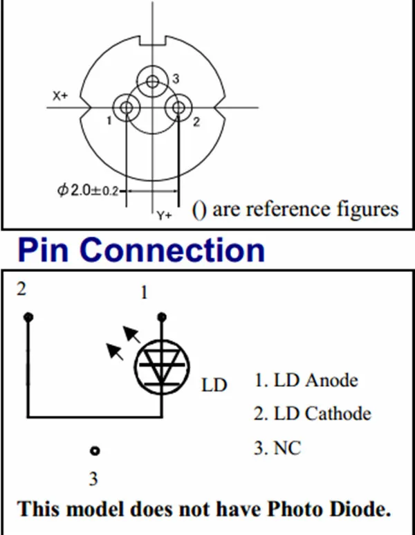 nichia blue laser diode 450nm 1w