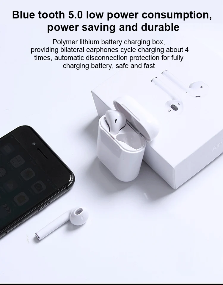 2019 New Hot selling 5.0 TWS stereo earbuds i11 tws, i11 with charging case wireless headphone sport earphone auto paring - ANKUX.COM