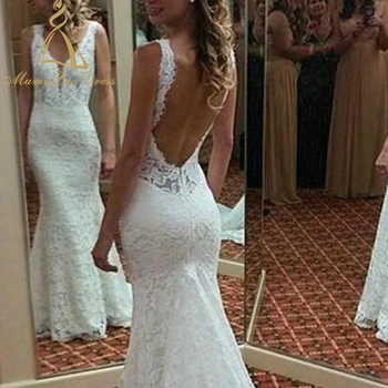 fish style wedding dress