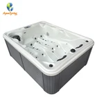 High Quality Two person freestanding acrylic bathtub outdoor Spa