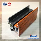thermal break wood grain aluminium extrusion profile for windows