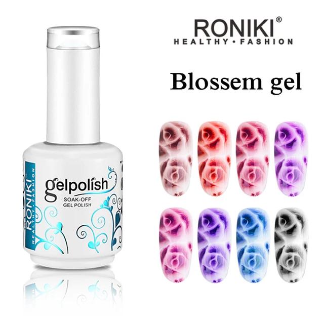 RNK new nail art design soak off uv blossom gel nail polish