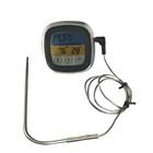 Promotional Touch Screen Colorful LCD Display High Temperature Magnet Fridge Cooking Thermometer For Kitchen