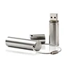 Cheap Gift USB Flash Drive Stainless Steel Cylinder Flash Memory Drive