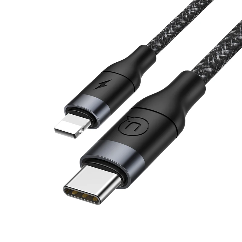 USAMS SJ350 Type C Aluminum Alloy PD Fast Charging Data Cable for iPhone, Black white
USAMS SJ350 Type C Aluminum Alloy PD Fast Charging Data Cable for iPhone, Black white
