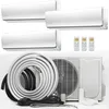 24000 BTU Multi Tri Zone Wall Mount Mini Split Air Conditioner Heat Pump