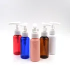 cosmetic packaging 50ml small plastic shampoo bottle pet bottle with pump for trip