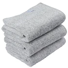Light Grey Clean Multipurpose cloth Microfiber Bamboo Charcoal Hand towels