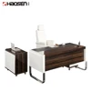MALANG 0985 Executive conference big boss table leather office desk set