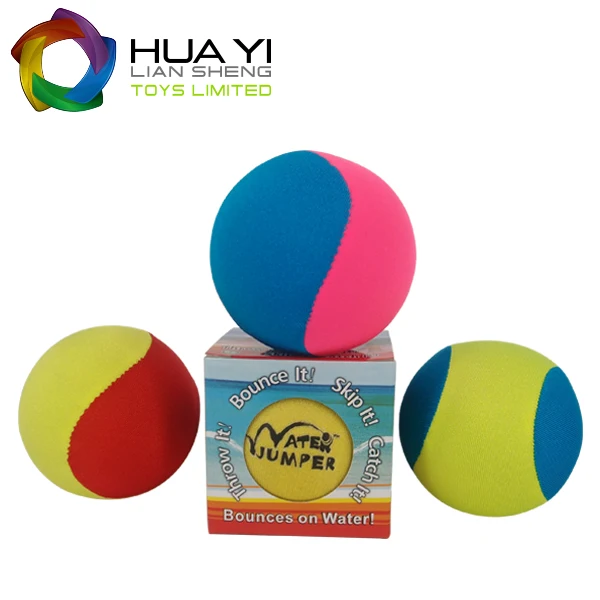 Summer Fun Toys Soft Beach And Pool Grip Skip Ball Water Bounce Splash Ball Skipping Water Bouncing Ball On Water Games
