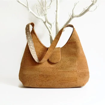 new style fashion ladies handbags cork material handbags