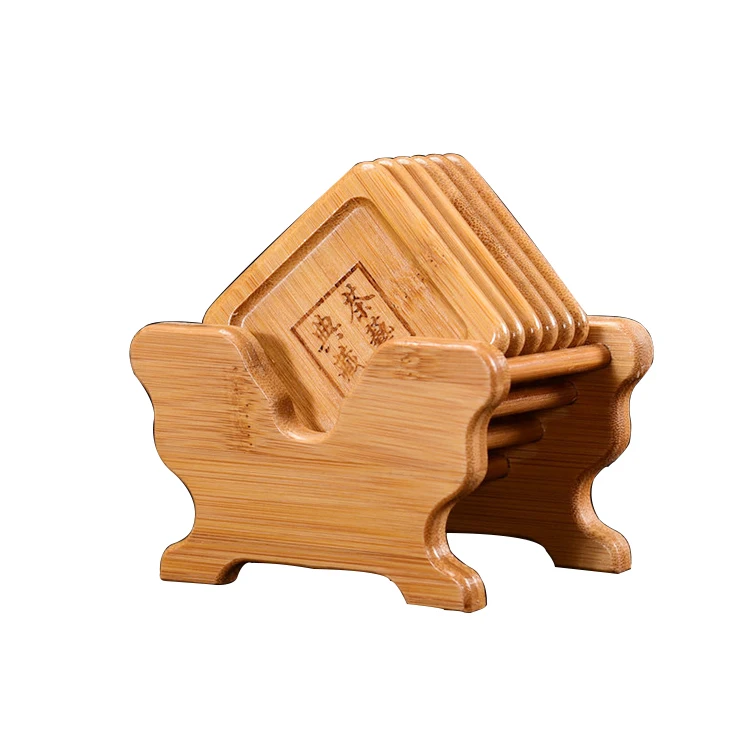 Hot Sale Small Square Custom Carved Relief Logo 100% Natural Compostable Insulation Bamboo Coaster Holder, Customized color
Hot Sale Small Square Custom Carved Relief Logo 100% Natural Compostable Insulation Bamboo Coaster Holder, Customized color