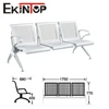 Dubai project used aluminum stand size airport public 3 seater waiting chair