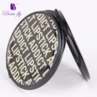 Wholesales Round Metal ORB Epoxy Sticker Two Side Folding Makeup Pocket Mirror