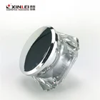 Custom low moq double wall diamond cosmetic cream pot acrylic container make up jar