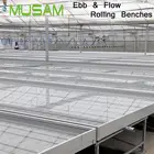 Professional plastic Flood and drain trays hydroponic systems
