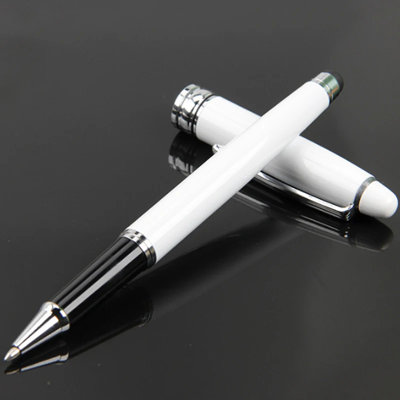 2024 customized logo stylus roller ball pen with caps metal executive roller pen