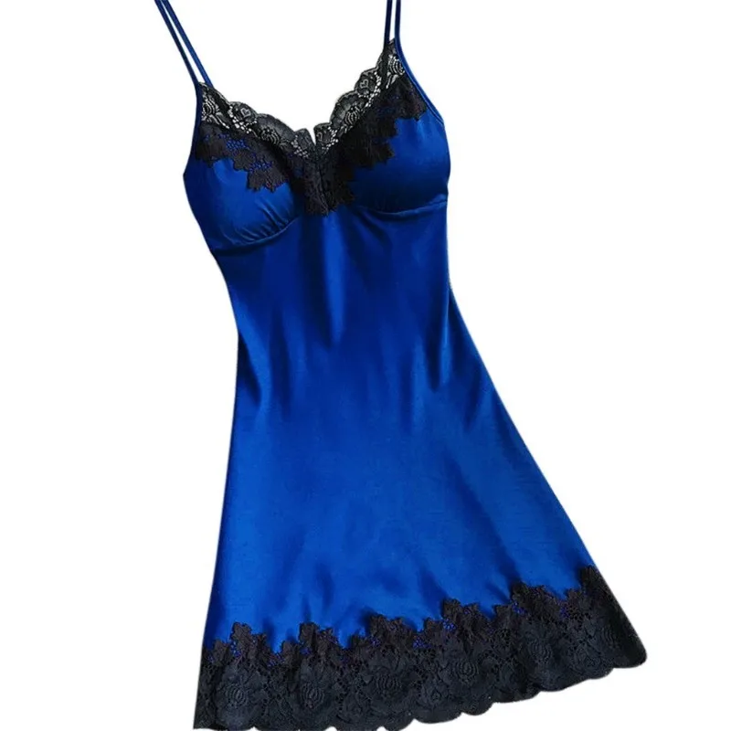 Quiki Women's Sexy Lingerie Silk Nightgown Summer Dress Lace Night Dress Sleepwear Nightie Satin Chest Pad Nightwear
Quiki Women's Sexy Lingerie Silk Nightgown Summer Dress Lace Night Dress Sleepwear Nightie Satin Chest Pad Nightwear