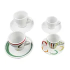 Hotel drinkware small size cheap price espresso custom printed wholesale tea cup and saucer