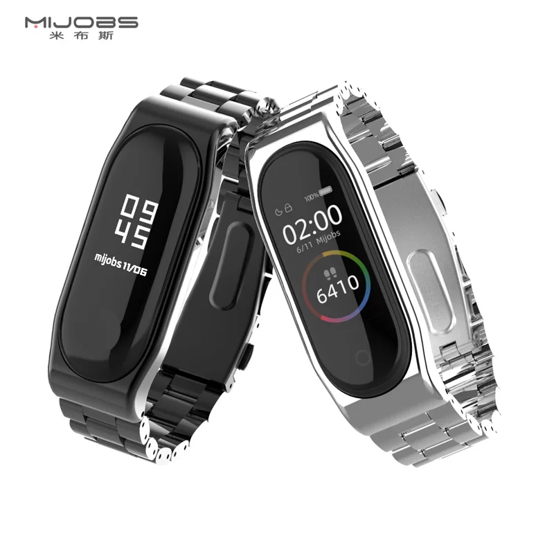 Mijobs mi band 4 metal strap stainless steel wholesale smart universal watch band for Mi Band 3
Mijobs mi band 4 metal strap stainless steel wholesale smart universal watch band for Mi Band 3