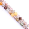 gemstone beads natural Mix-color Rutilated Quartz plain rounds golden jewelry making