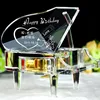 Hot Sale Wedding Gifts Crystal piano music box For Birthday Gift and Decorations