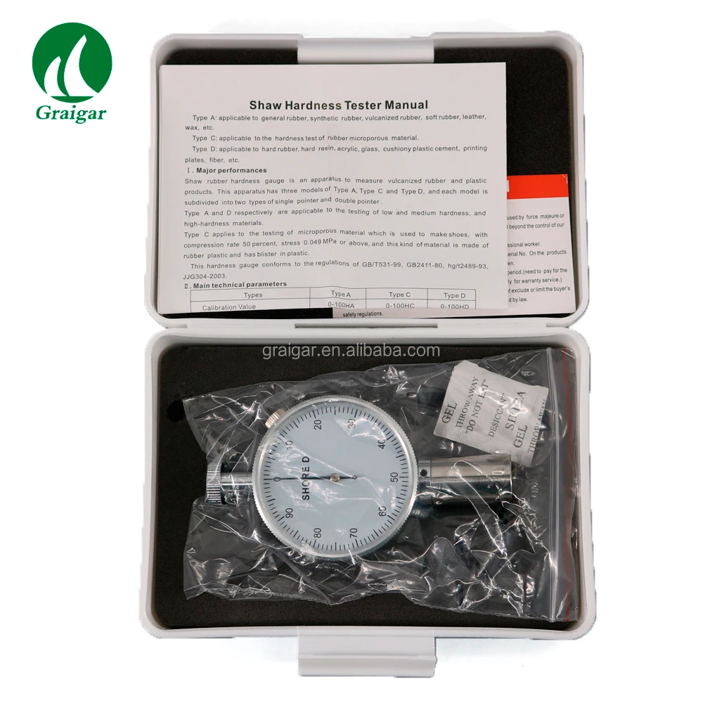 digital shore a c d hardness tester