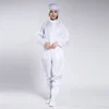 blue and white coveralls with 0.5mm strip or grid /clean room anti static clothing/antistatic working clothes