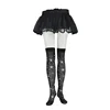 Halloween Horror Over Knee Socks Haunted House Props Role Playing Opaque Spider Web Knee High Socks