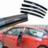 PC black auto accessories window door visors rain shield wind deflector for Toyota Yaris 2014