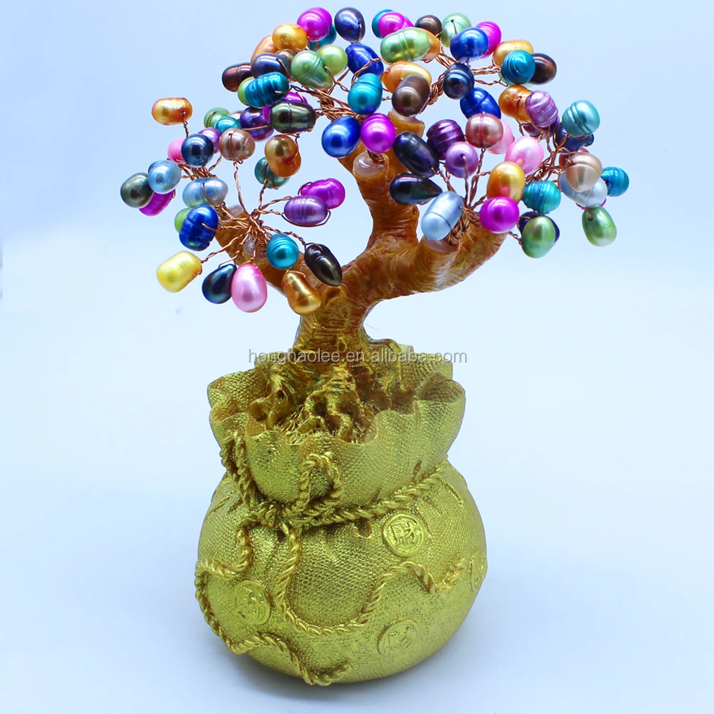 Spring tree is a great gift of pearl tree crafts made of 86 piece AA 7-12mm colorful natural freshwater cultured pearls
Spring tree is a great gift of pearl tree crafts made of 86 piece AA 7-12mm colorful natural freshwater cultured pearls