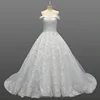 Luxury 3D Flower Wedding Dress Off Shoulder Ball Gown Design High Quality Dresses Bridal Gowns