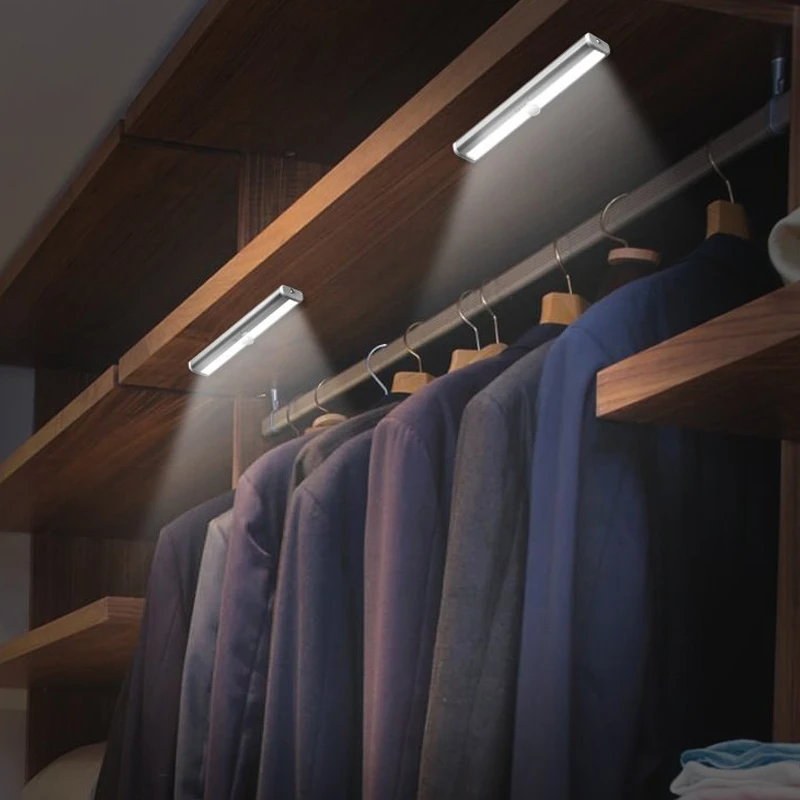4AAA battery wardrobe led night light with infrared motion sensor wireless led closet lights3