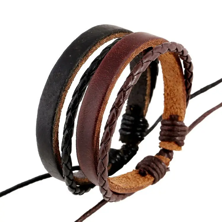 Wholesales Fashion Handmade Wristbands Truth Black Adjustable Leather Bracelet For Men, As show
Wholesales Fashion Handmade Wristbands Truth Black Adjustable Leather Bracelet For Men, As show