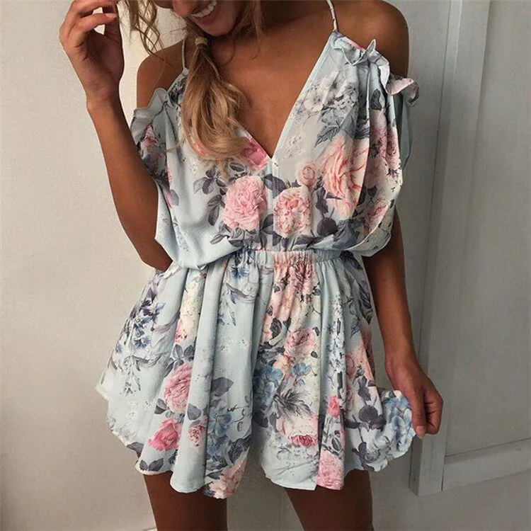 D2533 Summer Halter Playsuit Ladies Floral Print Romper Short Plus Size One Piece Jumpsuit Women, Same as photo
D2533 Summer Halter Playsuit Ladies Floral Print Romper Short Plus Size One Piece Jumpsuit Women, Same as photo