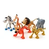 Souvenir 6pcs Elephant Zebra Science Educational Lion Doll Jungle Animal Toy Set Resin Giraffe Wild Animals